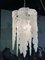 Lámpara de araña de estalactitas de cristal de Murano, años 70, Imagen 3