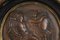 Neoclassical Bronze Medallion Object with Couple on Throne, Image 3