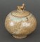 Bonbonniere Jar with Lid in Stoneware Egg Shape Bird Nest by Bode Willumsen 5
