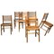 Esszimmerstühle aus hellem Holz, 1960er, 6 . Set 1