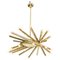 24 Light Brass Chandelier from Stilnovo, 1960s, Image 2