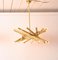 24 Light Brass Chandelier from Stilnovo, 1960s 5