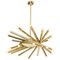 24 Light Brass Chandelier from Stilnovo, 1960s, Image 1