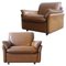 Mid-Century Spanish Camel Leather Sofas, Set of 2 2