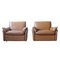 Mid-Century Spanish Camel Leather Sofas, Set of 2 7