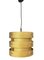 Lámpara colgante Straps de madera de pino de Zicoli Limbach, años 60, Imagen 1