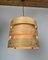 Lámpara colgante Straps de madera de pino de Zicoli Limbach, años 60, Imagen 9