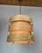 Pine Wood Straps Pendant Lamp by Zicoli Limbach, 1960s 9