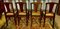 Art Nouveau Dining Chairs in Walnut & Cane, 1900s, Set of 4 4