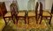 Art Nouveau Dining Chairs in Walnut & Cane, 1900s, Set of 4 3