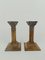 Antike korinthische Säulen Kerzenständer mit Versilberung, 1920er, 2er Set 1