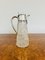 Antique Edwardian Glass and Silver Plated Claret Jug, 1900 1