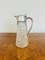 Antique Edwardian Glass and Silver Plated Claret Jug, 1900 2