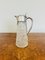 Antique Edwardian Glass and Silver Plated Claret Jug, 1900, Image 2