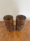 Antique Chinese Carved Bamboo Brush Pots, 1900, Set of 2 2