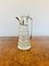 Antique Edwardian Cut Glass and Silver Plated Claret Jug, 1900 1
