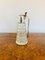 Antique Edwardian Cut Glass and Silver Plated Claret Jug, 1900 4