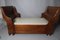 Vintage Wooden Bed with Floral Decorations 6