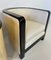 Italian Art Deco Chairs in Cream Velvet and Black Lacquered, Set of 2 8