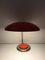 Lámpara de escritorio alemana vintage de cromo y naranja, años 70, Imagen 4