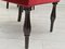 Danish Dinning Chairs in Oak Wood & Cherry-Red Velour, 1950s, Set of 4 9