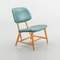Swedish Teve Chair in Leather and Wood by Alf Svensson for Ljungs, 1960s, Image 1