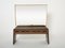 Rosewood Sycamore and Brass Console Vanity by Paolo Buffa, 1940s 1