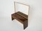 Rosewood Sycamore and Brass Console Vanity by Paolo Buffa, 1940s 7