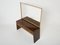 Rosewood Sycamore and Brass Console Vanity by Paolo Buffa, 1940s, Image 7