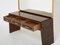 Rosewood Sycamore and Brass Console Vanity by Paolo Buffa, 1940s 5