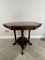 Antique Victorian Library Table in Walnut with Leather Top, 1880 5