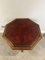 Antique Victorian Library Table in Walnut with Leather Top, 1880, Image 3