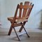 Mid-Century Dutch Wooden Folding Chairs with Rush Seats by De Volharding, 1950s, Set of 6, Image 6