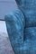 Italienische Sessel aus blauem Samt mit Messingfüßen im Stil von Gio Ponti, 1950er, 2er Set 19