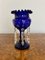 Antique Victorian Blue Glass Lustre, 1860 4