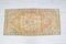 Orange Handmade Faded Wool Nomadic Door Mat, Image 1