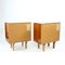 Mid-Century Bedside Tables in Mahogany and Black Glass, 1960s, Set of 2 9
