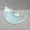 Vintage Half Moon Wall Light in Glass 4