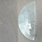 Vintage Half Moon Wall Light in Glass 8