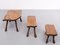 Tavolini ad incastro con tronco d'albero intagliati a mano, 1965, set di 3, Immagine 6