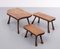 Tree Trunk Nesting Tables Hand Carved, 1965, Set of 3 4