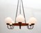 Vintage Ceiling Lamp in Oak, 1965, Image 10