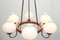 Vintage Ceiling Lamp in Oak, 1965, Image 3