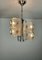 Vintage Chromed Metal & Murano Glass Ceiling Light, Italy, 1970s 5