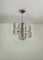 Vintage Chromed Metal & Murano Glass Ceiling Light, Italy, 1970s, Image 8