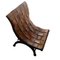 Vintage Stuhl aus Leder & Mahagoni von Pierre Lottier für Valenti, Spain 3