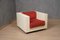 Mod. Saratoga White and Red Armchair by Massimo Vignelli, 1964 5