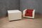 Mod. Saratoga Armlehnstuhl in Weiß & Rot von Massimo Vignelli, 1964 10