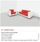 Mod. Saratoga White and Red Armchair by Massimo Vignelli, 1964 2