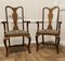 Queen Anne Style Oak Carved Chairs, 1920s, Set of 2, Image 1